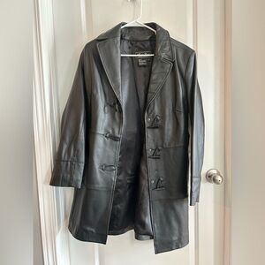 Terry Lewis Classic Luxuries Black Leather Jacket Size Medium
